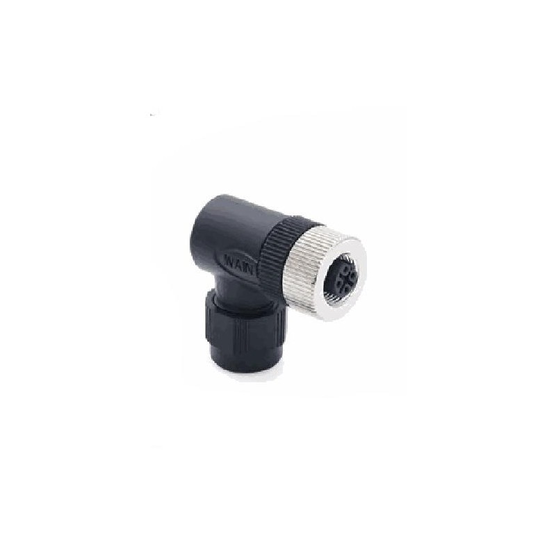 Connecteur femelle M12, 4 pol., codage B IP67, 4A, non-blindé